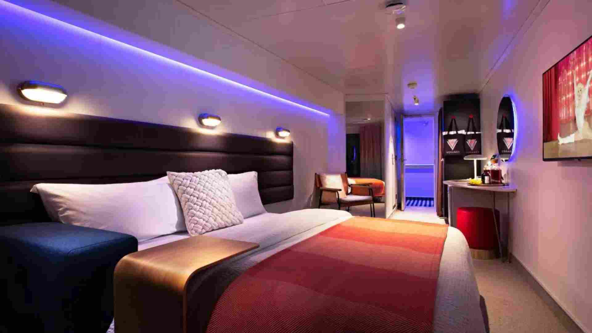 VIRGIN VOYAGES CABIN VIEW