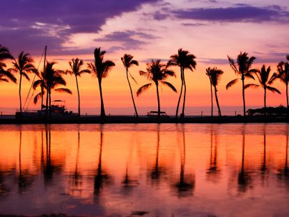 sunset at hawaii cruises